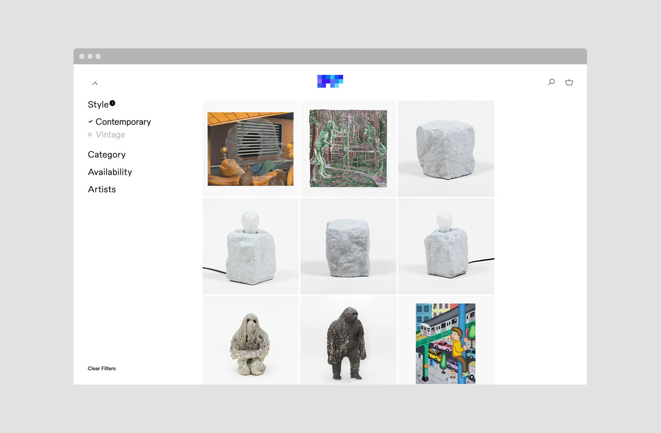 Patrick Parrish Gallery website redesign project image 3