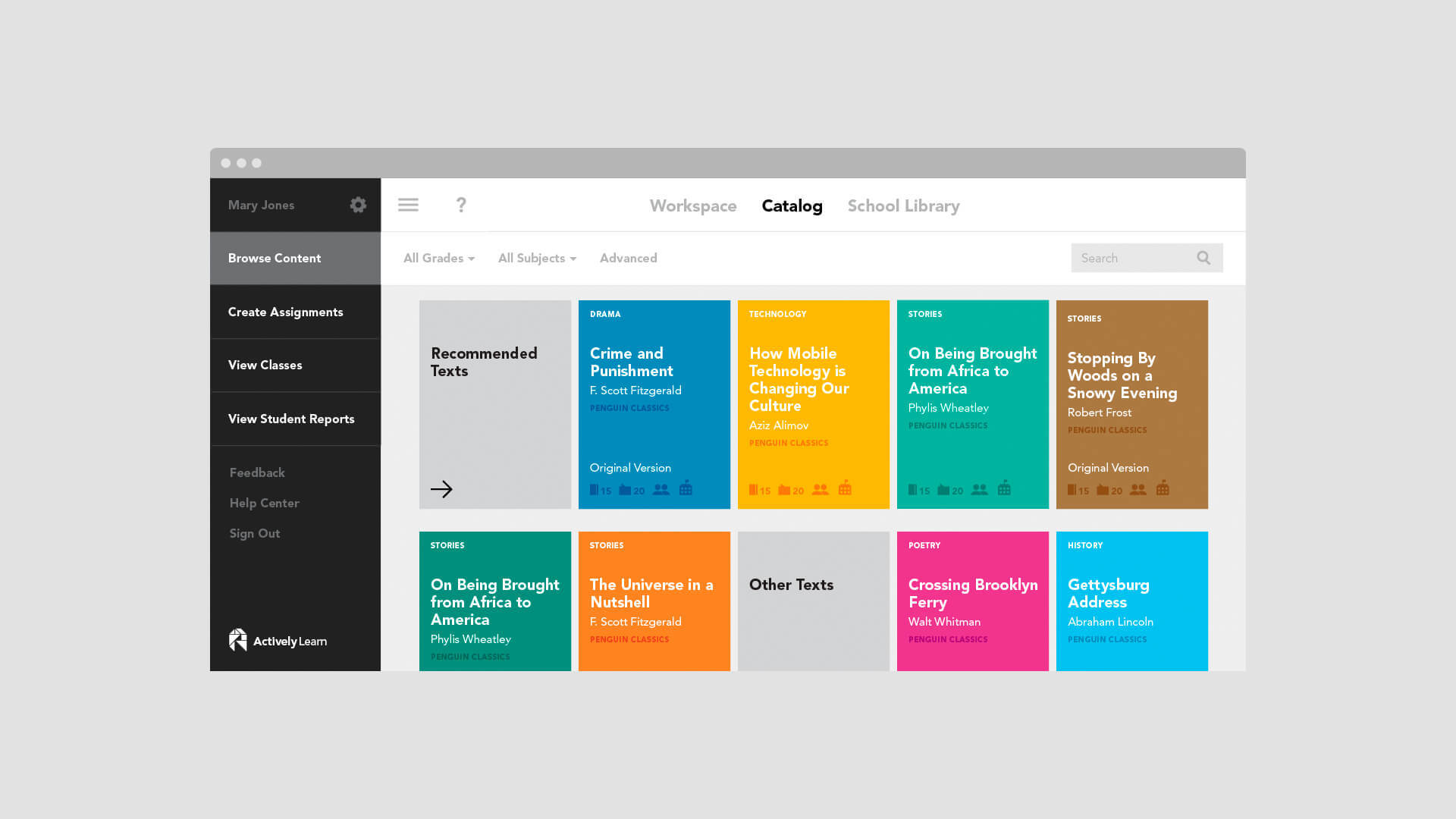 Actively Learn project image 8